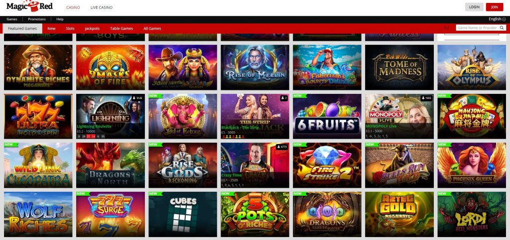 variation of slot machine games